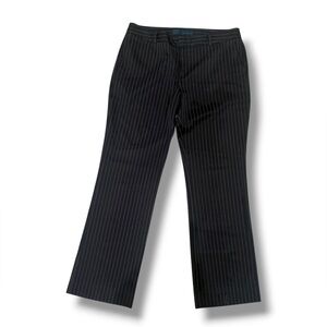 Zara Navy Pinstripe Trousers